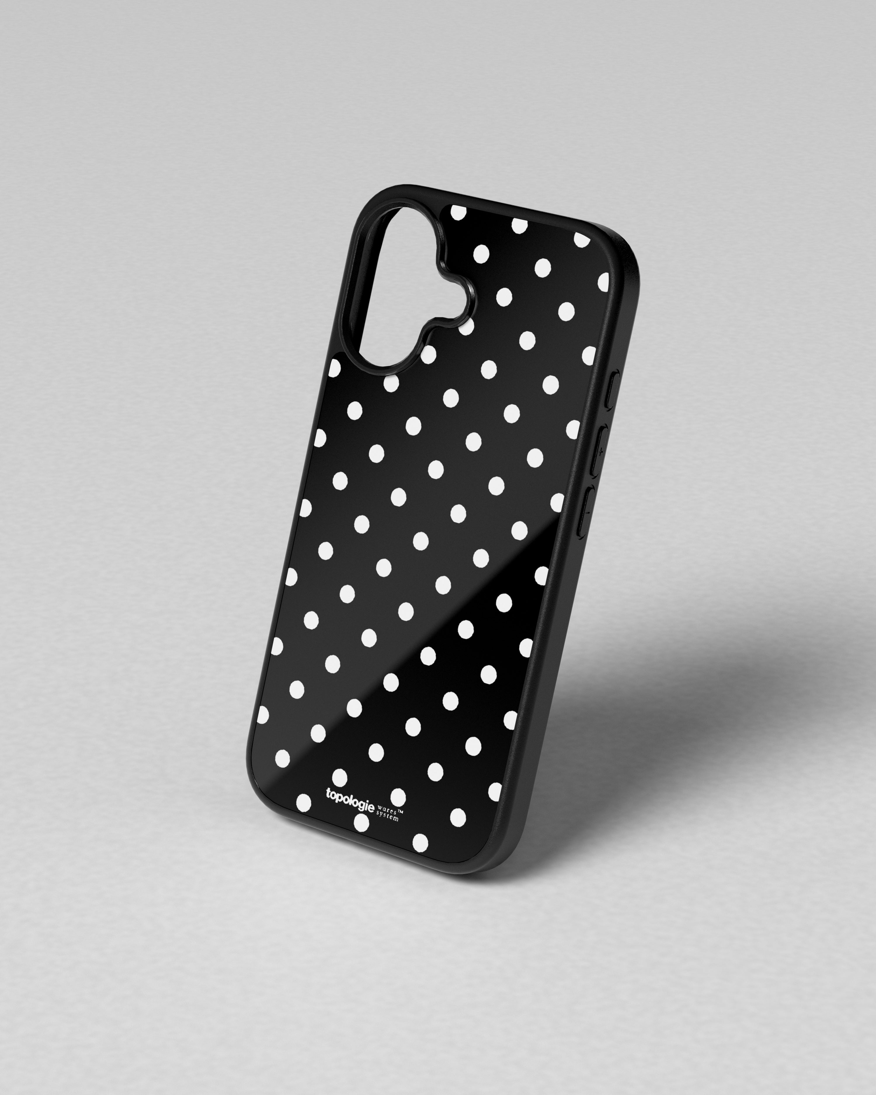 Siurana Phone Case / Mono Dots / White Polka / iPhone 17