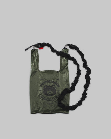 Mini Konbini / Deep Forest Metallic / Metallic / Bungee Strap / Black Satin