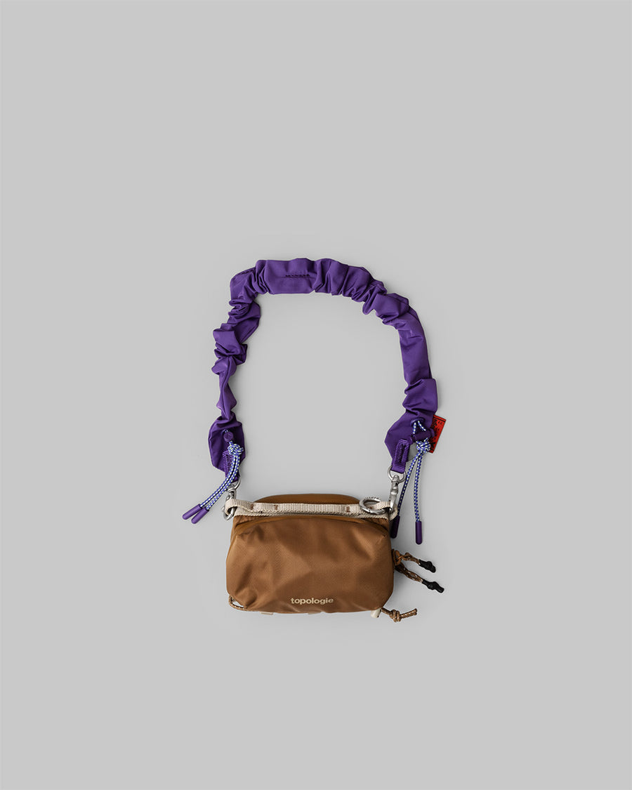 Mini Bottle Sacoche ボトルサコッシュ ミニ ボトル サコッシュ / Copper / Taupe (Bomber) / Bungee Wrist Strap / Electric Purple (Tech Sateen)