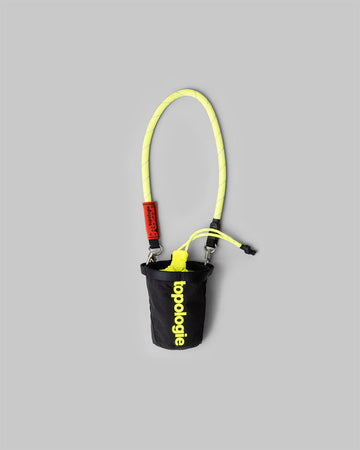 Mini Chalk Bag チョーク バッグ ミニ チョーク バッグ / Black / Neon Yellow (Papery) / 8.0mm Wrist Strap / Neon Yellow Reflective