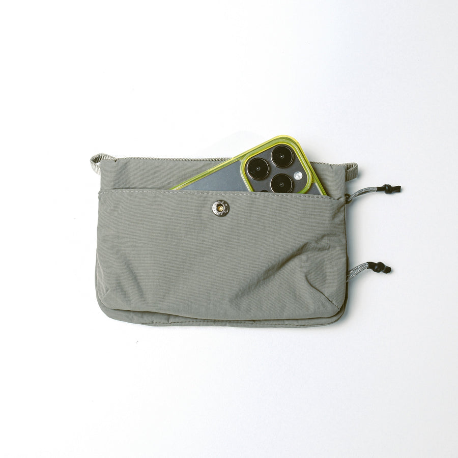 Phone Sacoche フォンサコッシュ 90 / Moss (Papery) / To-go Strap Regular / Icelandic Blue