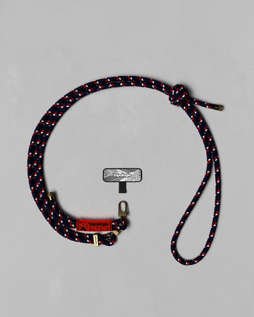 Phone Strap Adapter + 6.0mm Rope / Navy Patterned