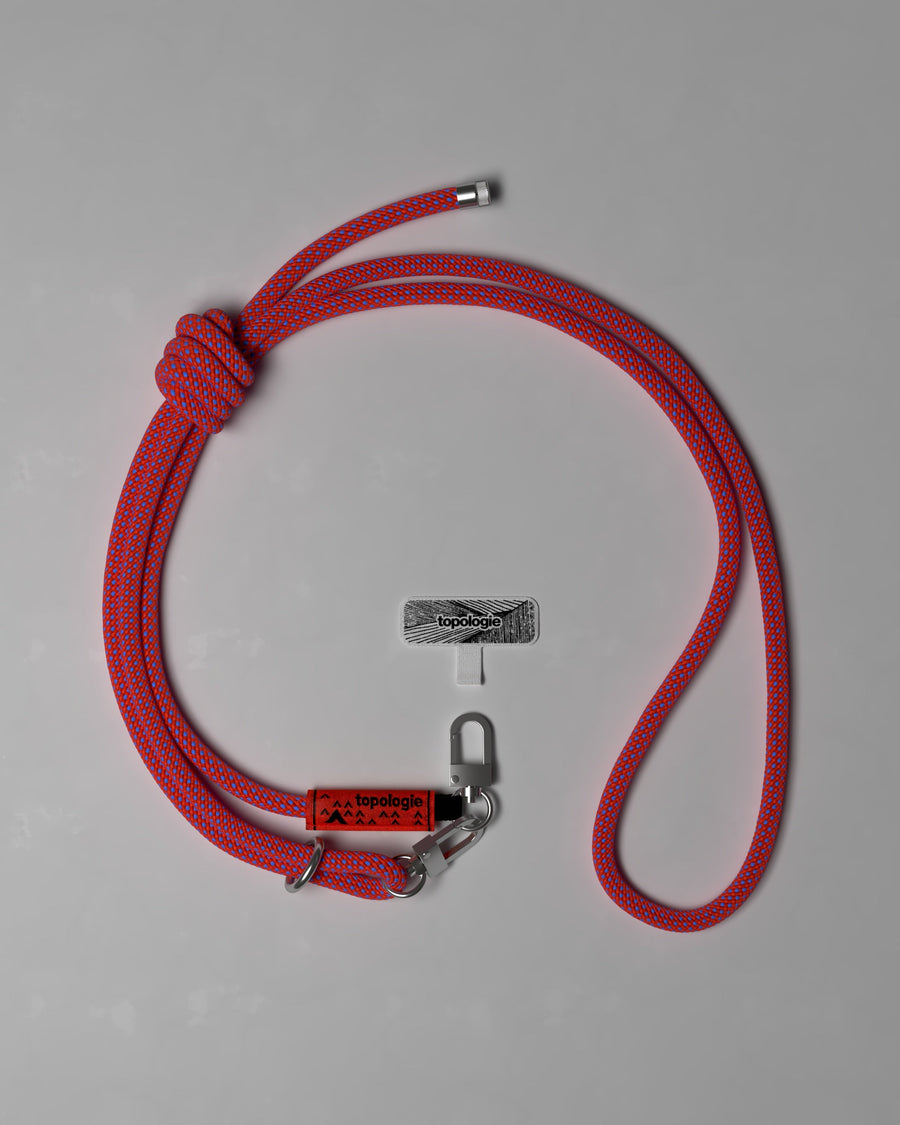 Phone Strap Adapter + 8.0mm Rope / Red Blue