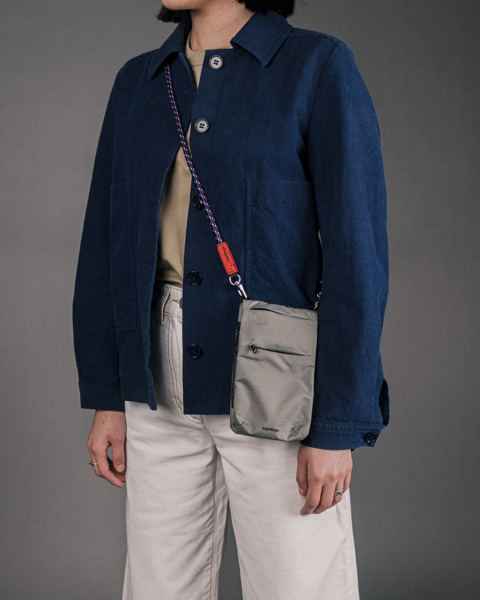 Phone Sacoche フォンサコッシュ / Black / 8.0mm Black Lattice