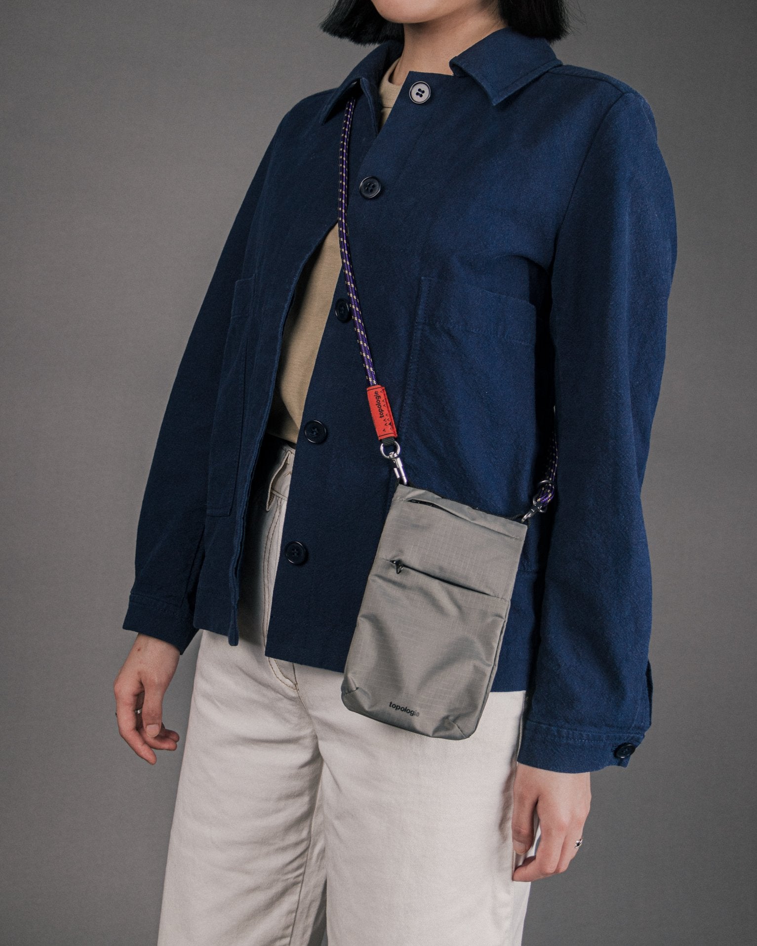 Phone Sacoche フォンサコッシュ / Black / 8.0mm Black Lattice