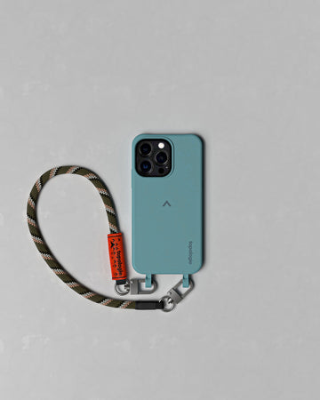 Dolomites Phone Case ドロマイツ / Teal / 8.0mm Wrist Strap Army Green