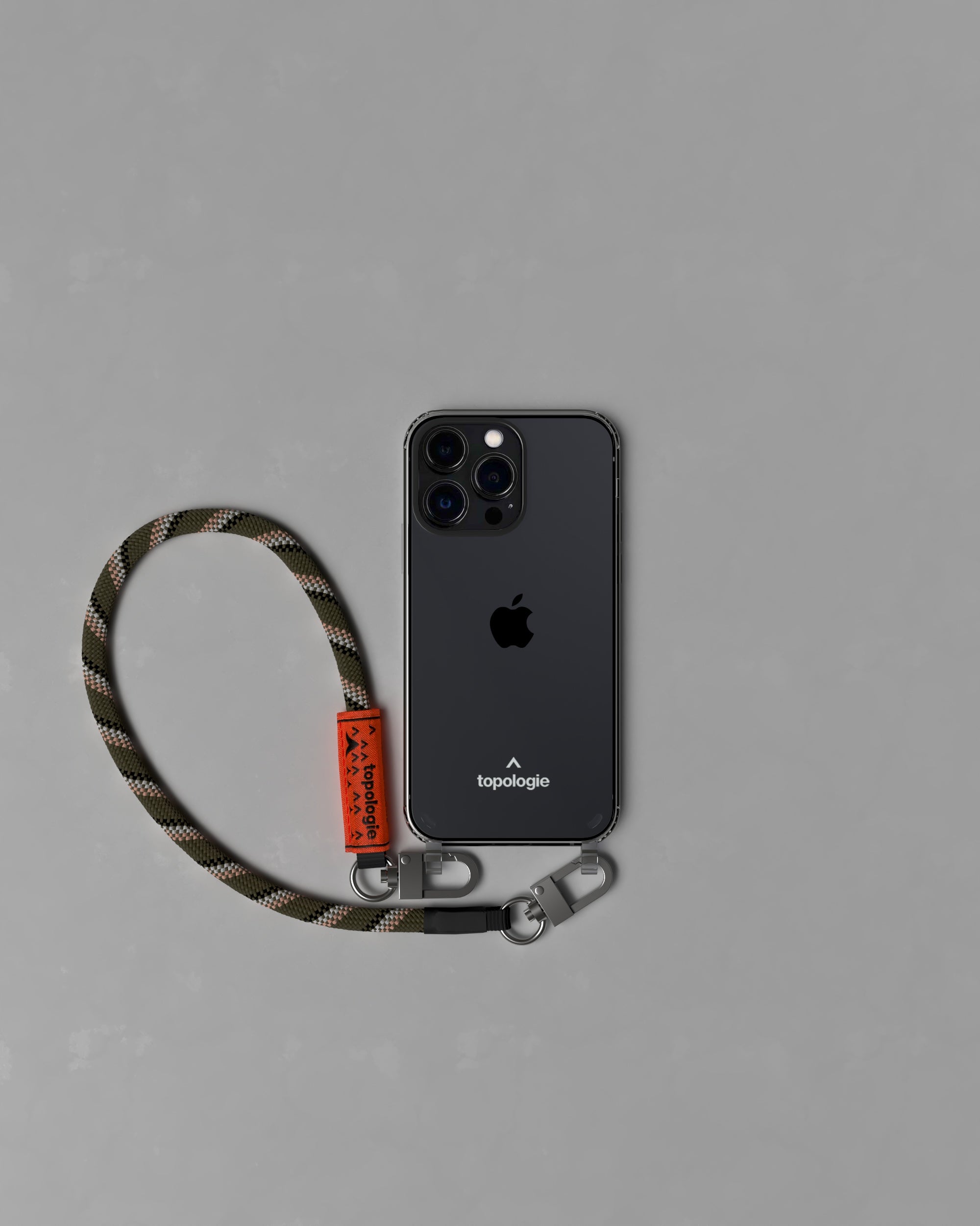 Verdon Phone Case ヴァードン スマホケース / Clear / 8.0mm Wrist Strap Army Green