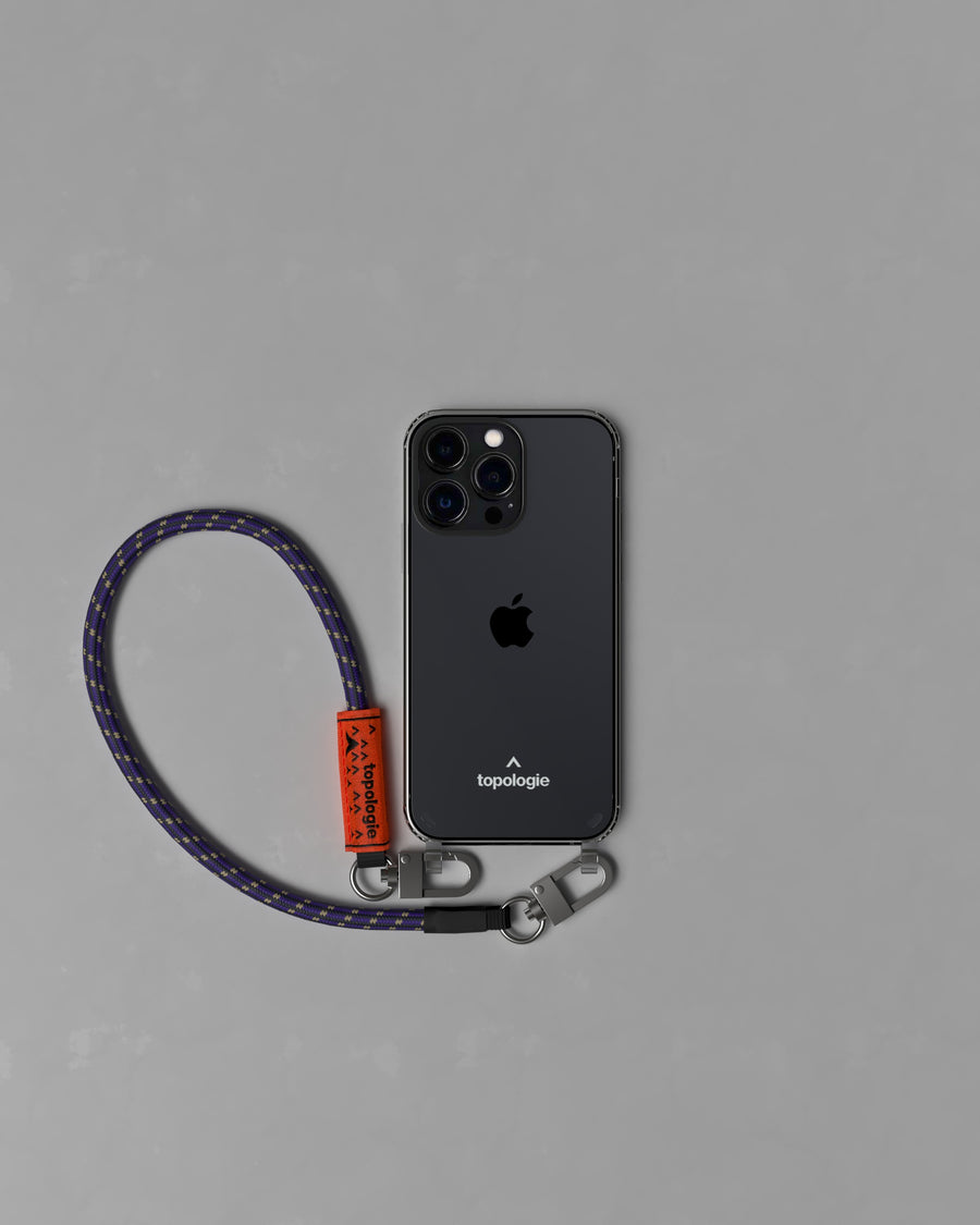 Verdon Phone Case ヴァードン スマホケース / Clear / 8.0mm Wrist Strap Black Purple