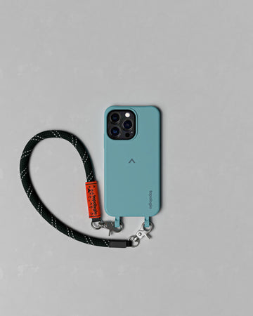 Dolomites Phone Case ドロマイツ / Teal / 10mm Wrist Strap Black Reflective