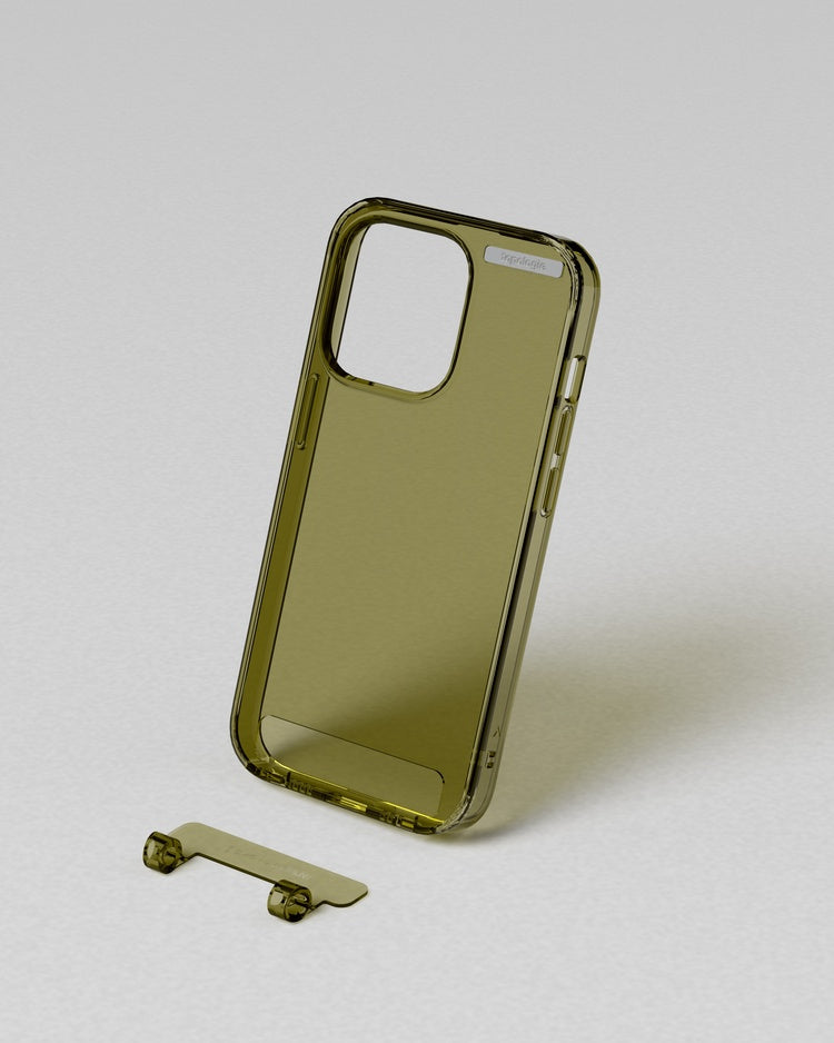 Bump Phone Case / Clear / Alpine Green