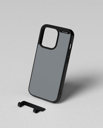 (topologie edit) Bump Phone Case / Matte Black / Dark Grey