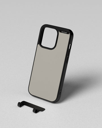 (topologie edit) Bump Phone Case / Matte Black / Light Grey