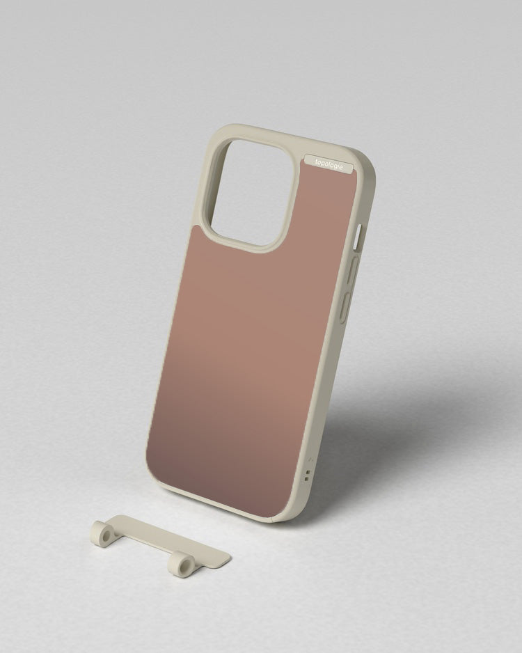 (topologie edit) Bump Phone Case / Matte Moon / Rose Gold Mirror