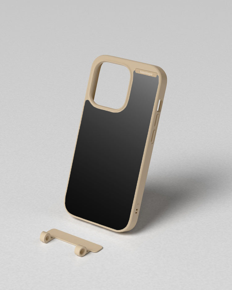 (topologie edit) Bump Phone Case / Matte Sand / Black Mirror