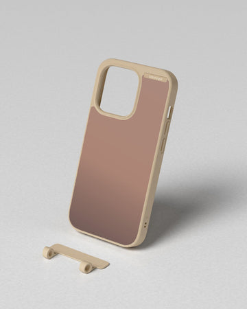 (topologie edit) Bump Phone Case / Matte Sand / Rose Gold Mirror