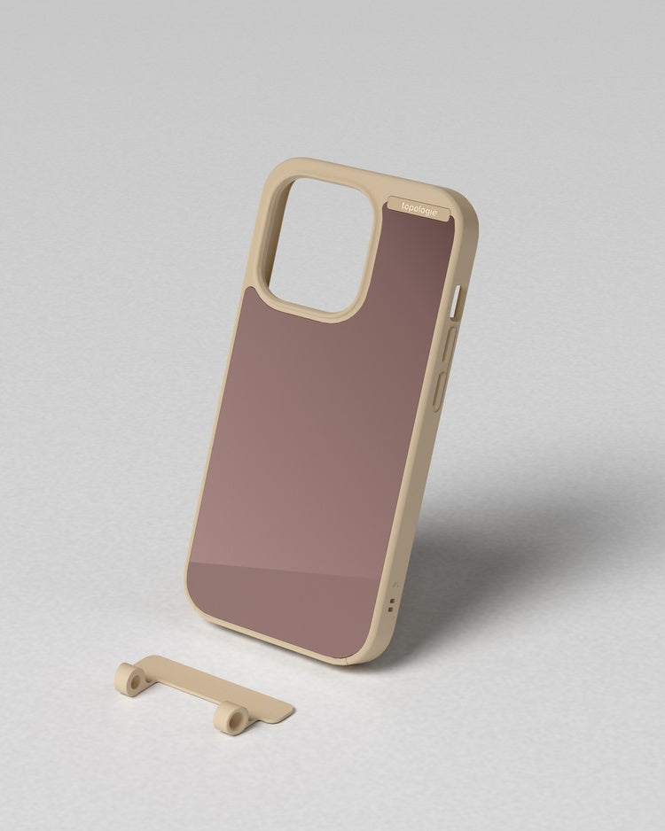 Bump Phone Case / Matte Sand / Rose Gold Mirror