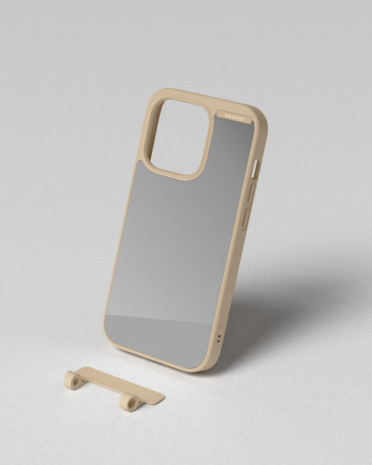 Bump Phone Case / Matte Sand / Silver Mirror