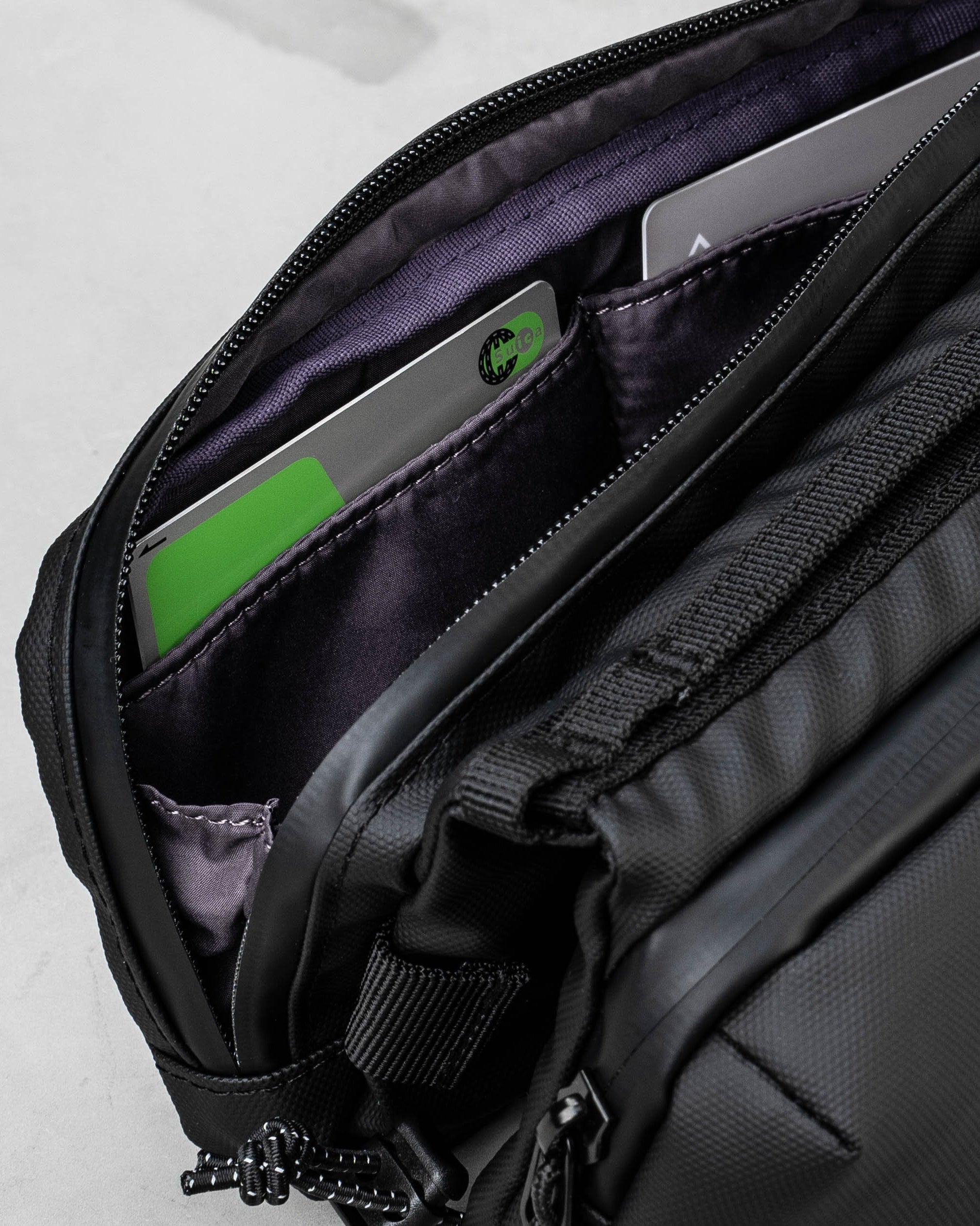 Bottle Sacoche ボトルサコッシュ / Dry Black / 8.0mm Black Lattice