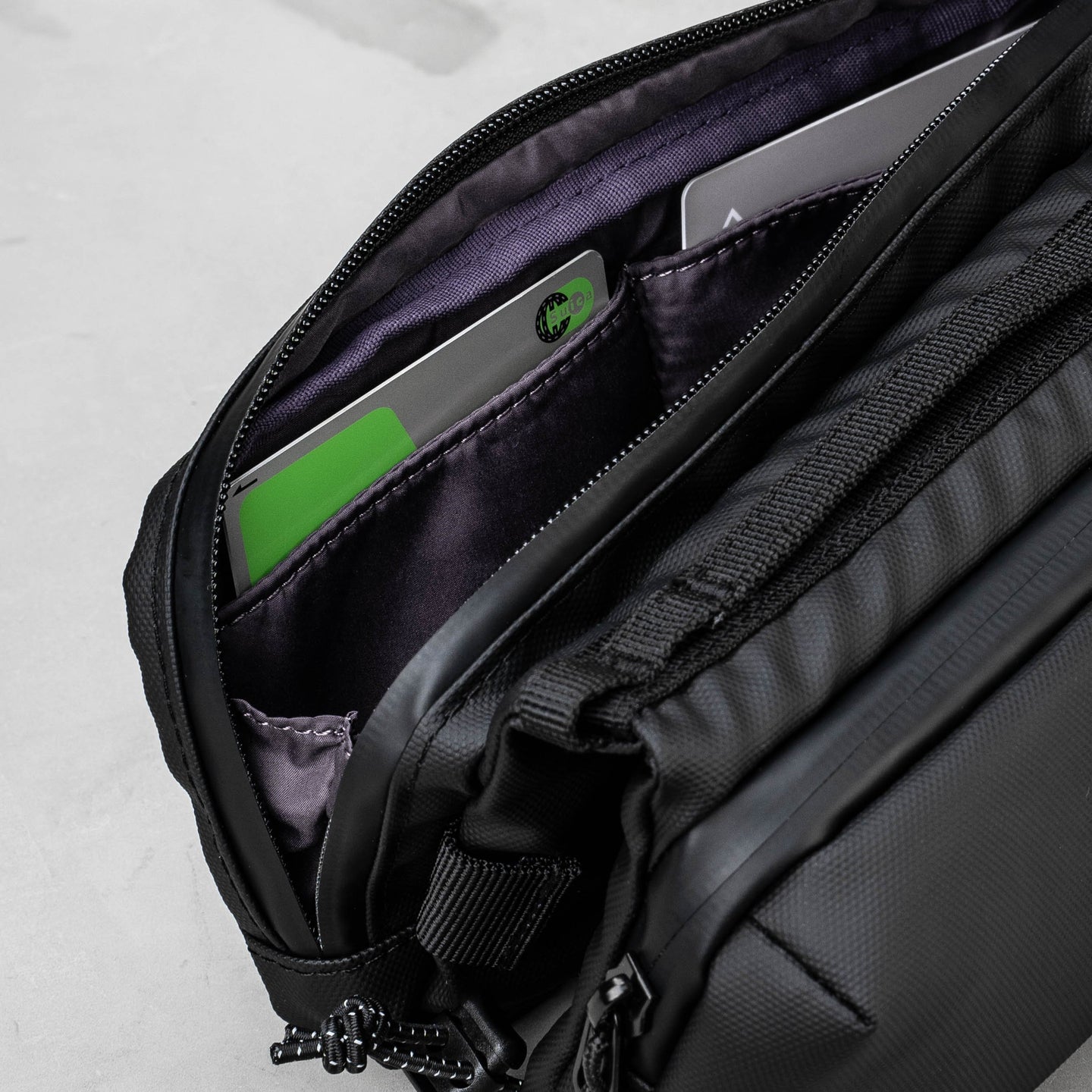 Bottle Sacoche ボトルサコッシュ / Dry Black / 8.0mm Black Lattice