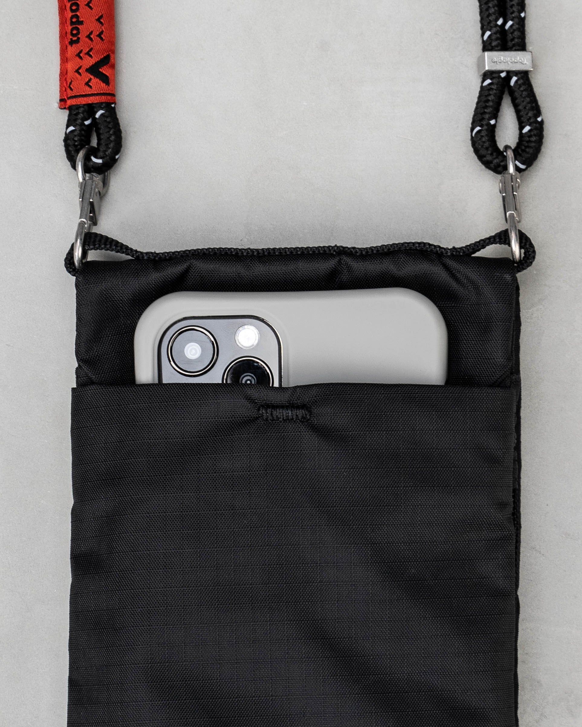 Phone Sacoche フォンサコッシュ / Black / 8.0mm Black Lattice