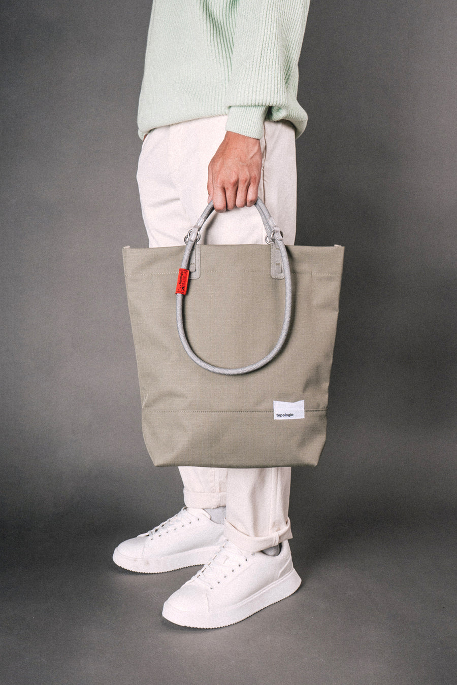 Loop Tote ループトート / Moss / 10mm Neon Yellow Solid