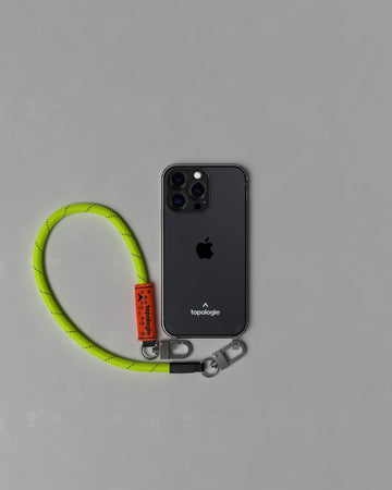 Verdon Phone Case ヴァードン スマホケース / Clear / 8.0mm Wrist Strap Neon Yellow Reflective