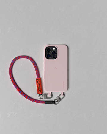 Dolomites Phone Case ドロマイツ / Blush / 8.0mm Wrist Strap Red Blue Lattice