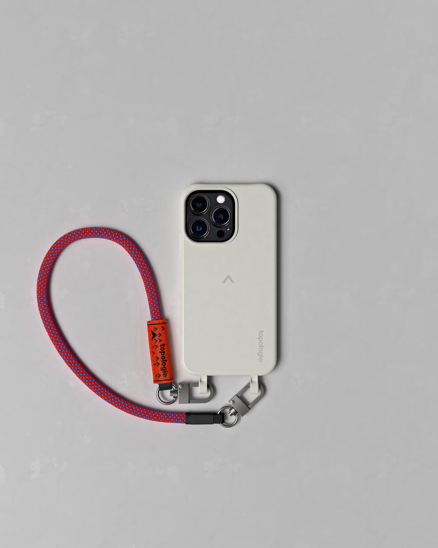 Dolomites Phone Case ドロマイツ / Moon / 8.0mm Wrist Strap Red Blue Lattice