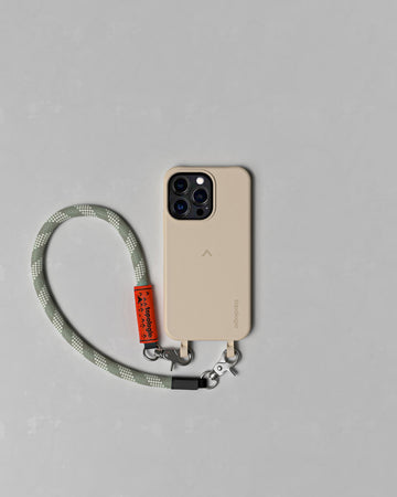 Dolomites Phone Case ドロマイツ / Sand / 10mm Wrist Strap Sage Patterned