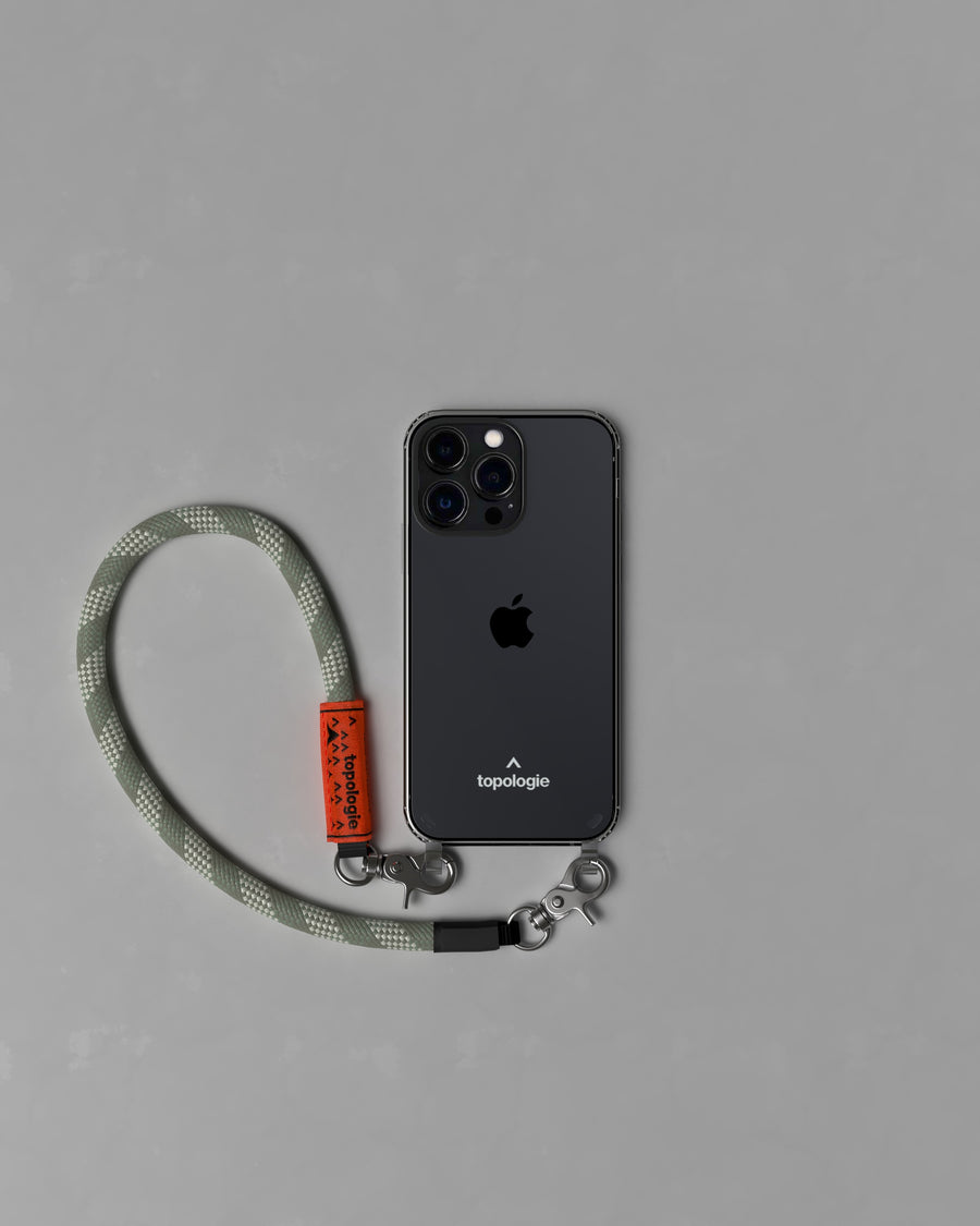 Verdon Phone Case ヴァードン スマホケース / Clear / 10mm Wrist Strap Sage Patterned