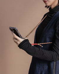 Verdon Phone Case ヴァードン スマホケース / Dark Mirror / 6.0mm Brown Navy