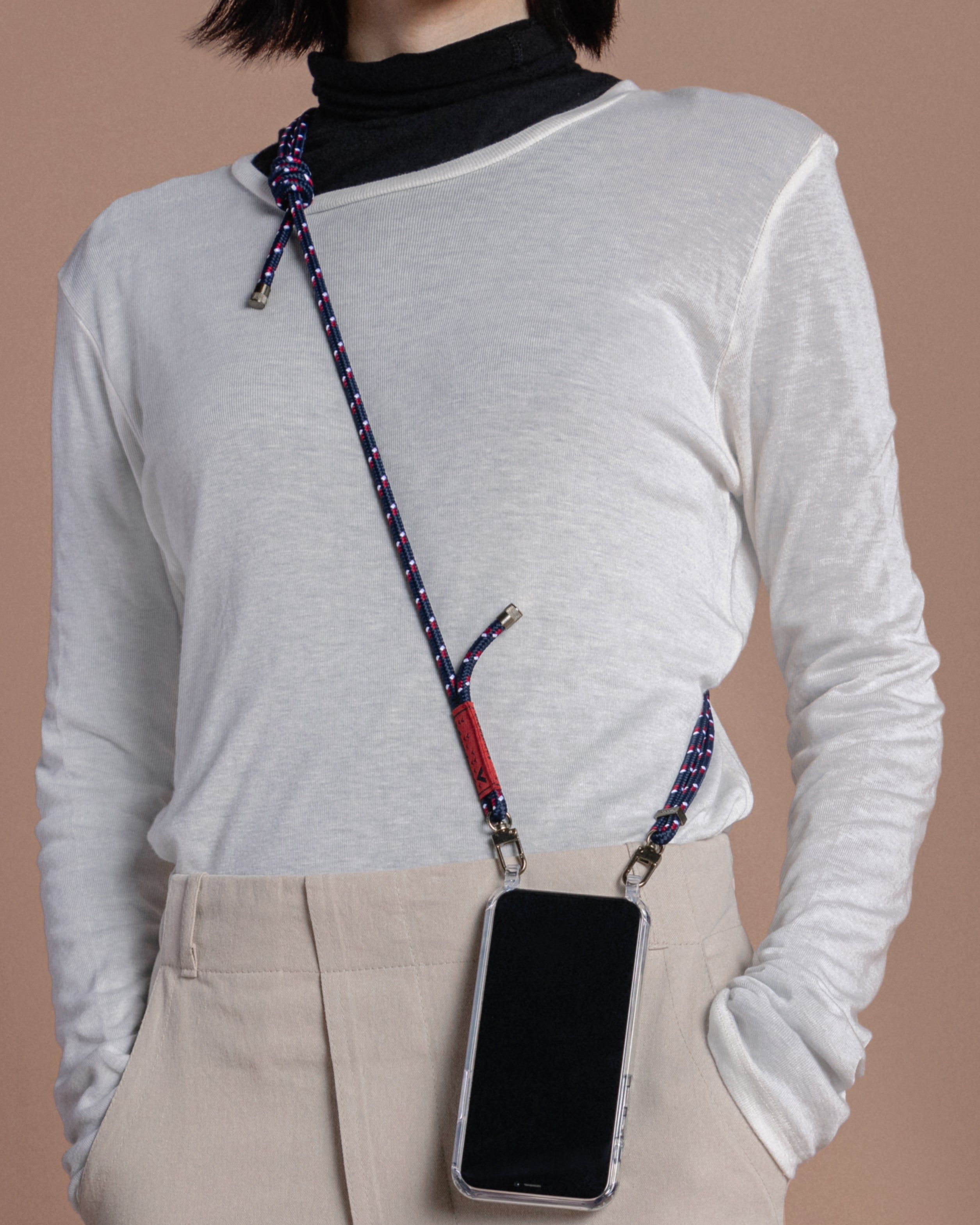 Verdon Phone Case ヴァードン スマホケース / Clear / 6.0mm Navy Patterned