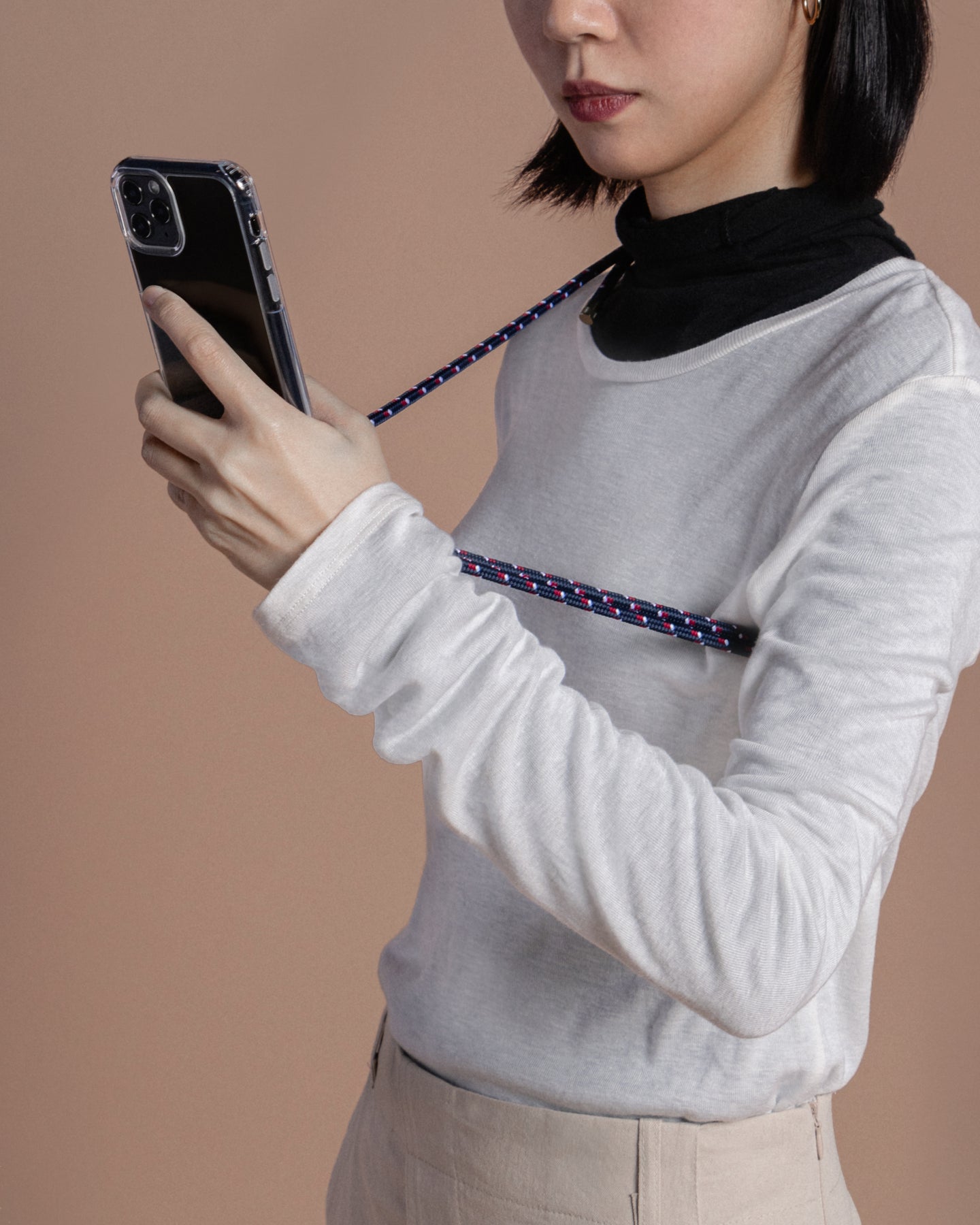 Verdon Phone Case ヴァードン スマホケース / Clear / 6.0mm Navy Patterned