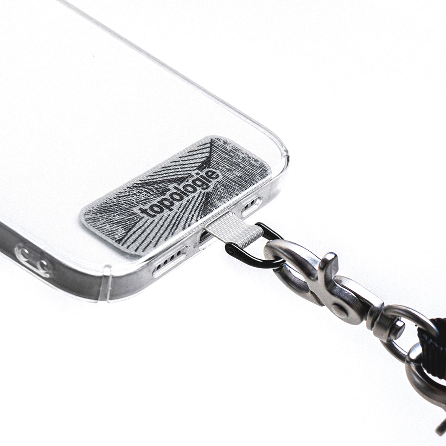 10mm Rope / Grey Reflective + Phone Strap Adapter