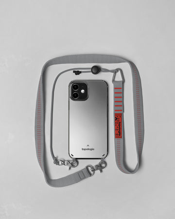 Verdon Phone Case ヴァードン スマホケース / Dark Mirror / 20mm Grey Stripe
