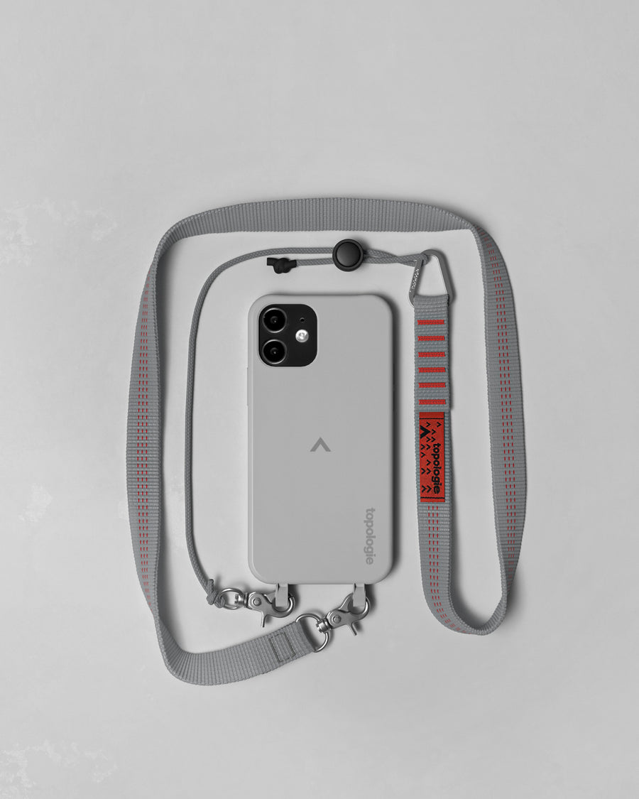 Dolomites Phone Case ドロマイツ / Slate / 20mm Grey Stripe