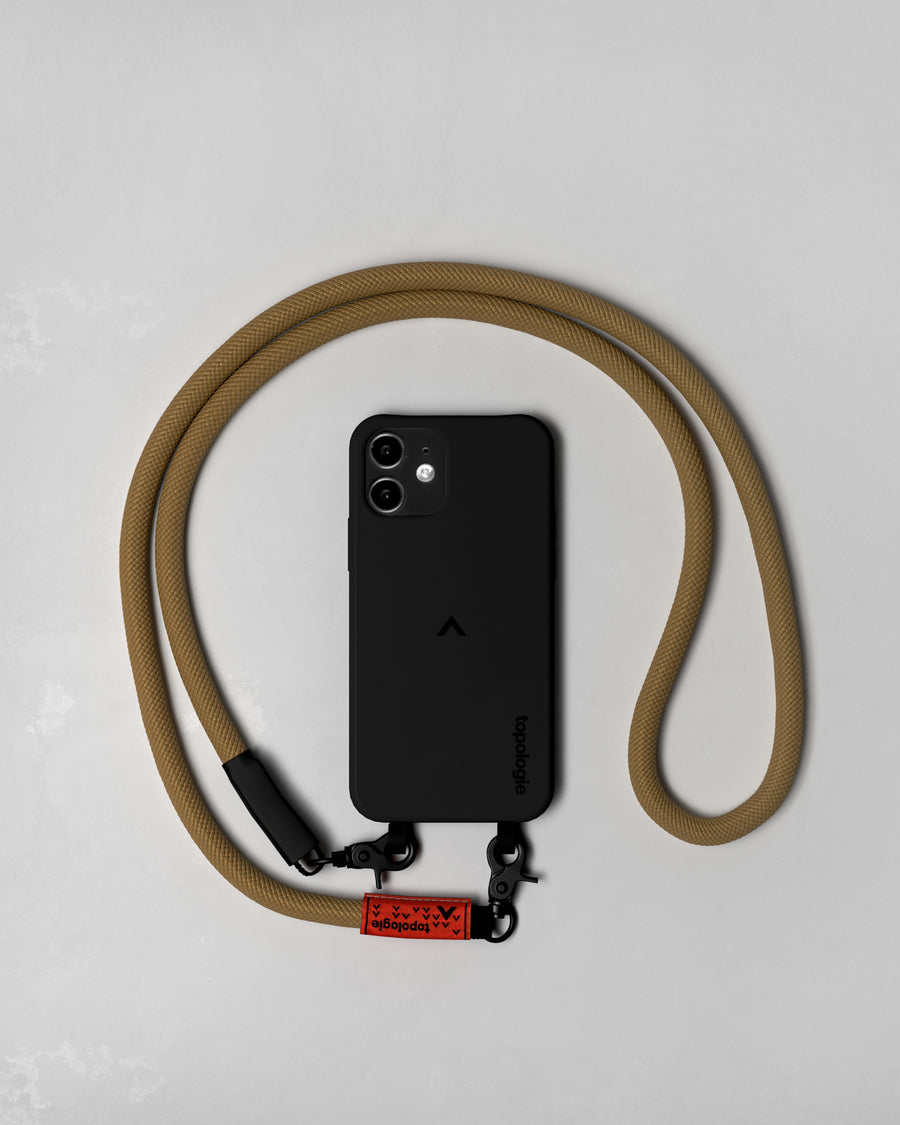 Dolomites Phone Case ドロマイツ / Black / 10mm Khaki Solid