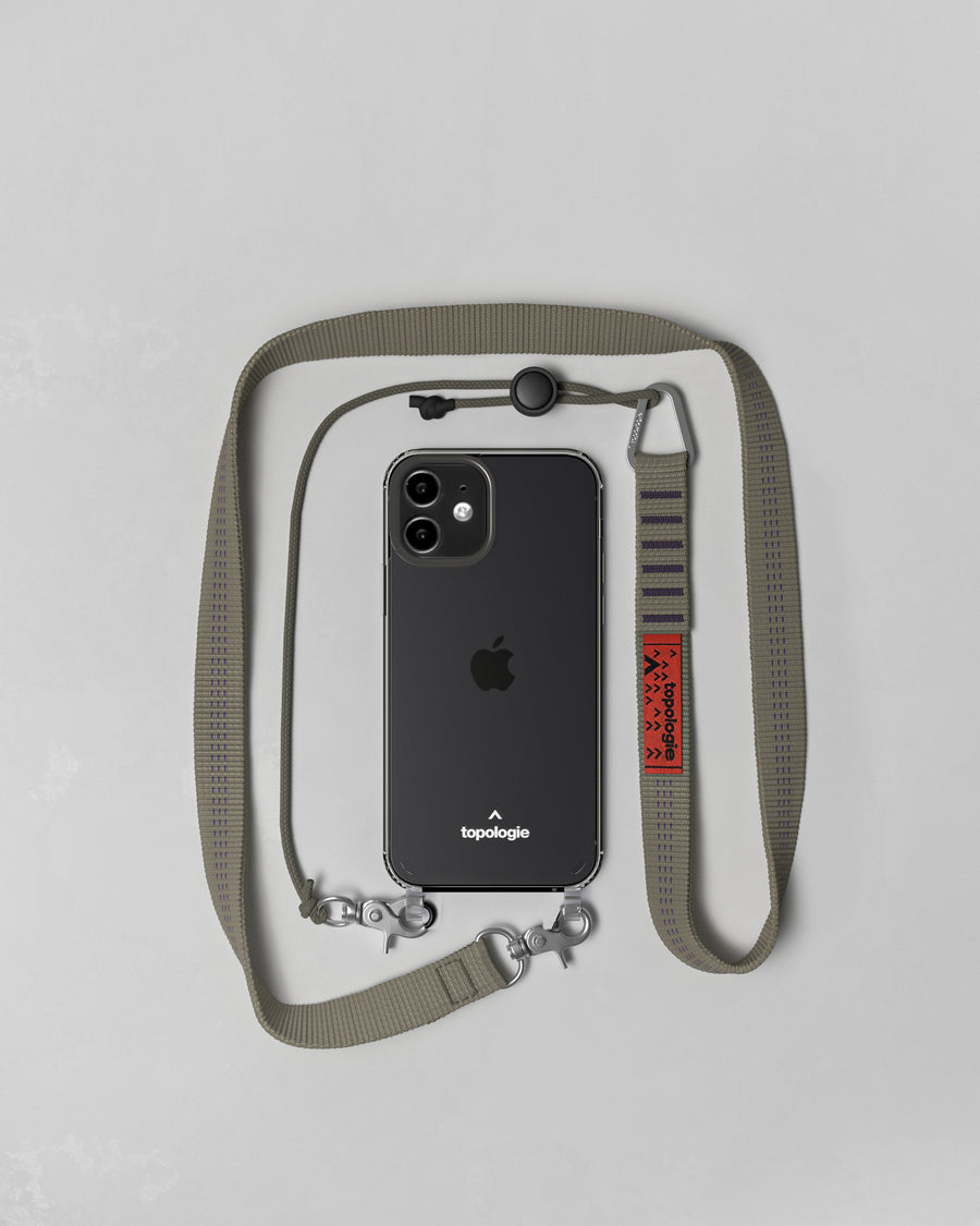 Verdon Phone Case ヴァードン スマホケース / Clear / 20mm Moss Stripe