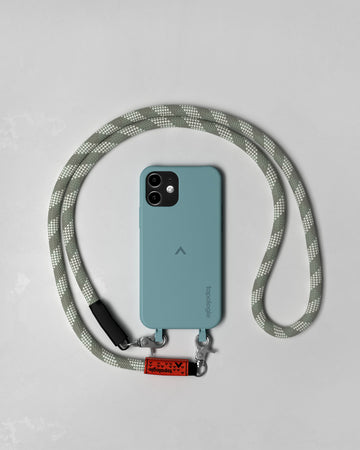 Dolomites Phone Case ドロマイツ / Teal / 10mm Sage Patterned